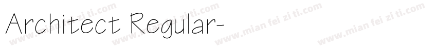 Architect Regular字体转换